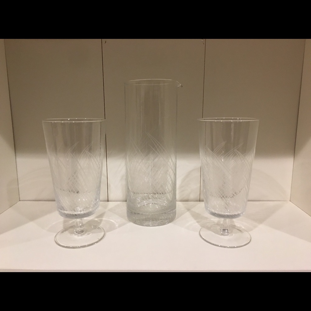 PIER ONE-Mojito Pitcher & glass set